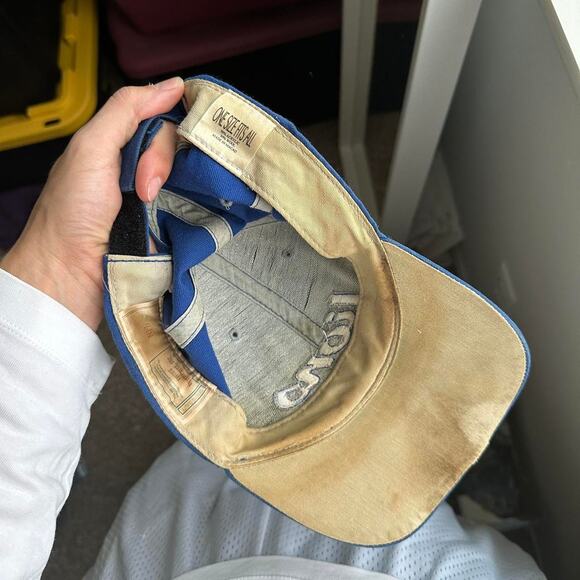 Vintage 00s Y2K Detroit Lions Thrashed Worn Striped Sporty NFL Football Baseball - Picture 7 of 8